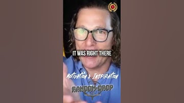 Matthew McConaughey: Find Out - Motivational Speech #success #motivation