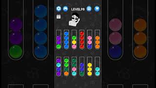 Ball sorting game challenge Level 98 #ytshort