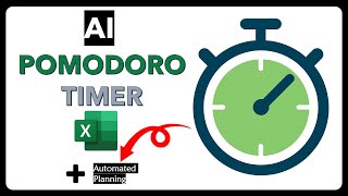 Excel Pomodoro Timer + AI Study Planner | Free Focus & Time Tracker