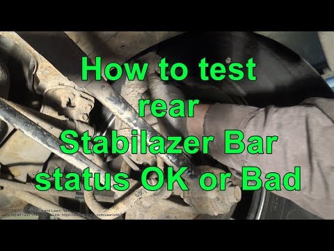 Video: Lub rear stabilizer bar ua dab tsi?