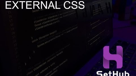 17) SetHub - External CSS