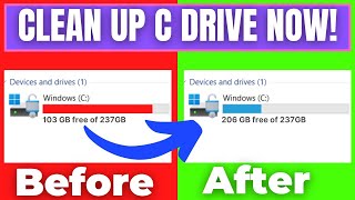 clean c drive | free up space for faster pc!