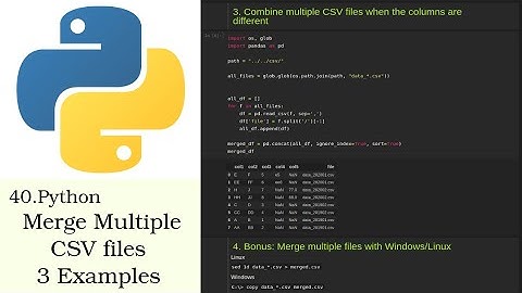 How to merge multiple CSV files with Python