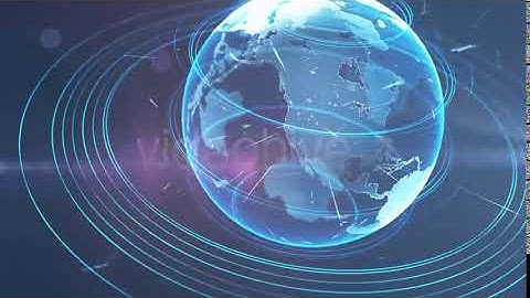 Spinning Blue Globe | Motion Graphics - Envato elements