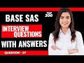 Base SAS Interview Questions for Freshers | Question - 27
