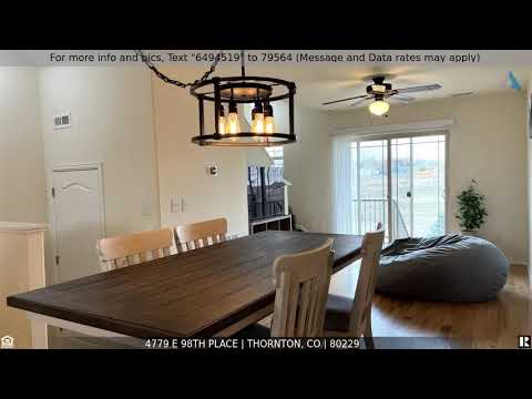 4779 E 98th Place, Thornton, CO home video tour