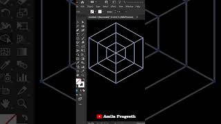 3D Cube Logo Design Tutorial-Adobe Illustrator#illustrator #shorts