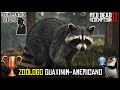 Red Dead Redemption 2: Guaxinim Americano + Compêndio 100% | Troféu Zoólogo