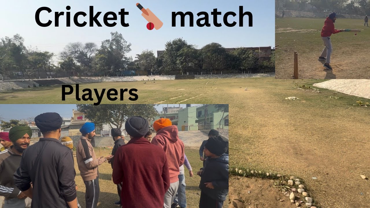 Ajj fir ton appa pind khede cricket 🏏 ll 3 de 3 match appa jitte 🏆 ll jattlife vlogs 
