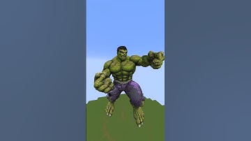 MINECRAFT: Hulk build ⚒️ #minecraft #shorts