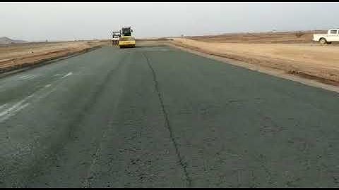 AGGREGATE BASE COURSE (ABC) LAYING WITH PAVER VOGELE .