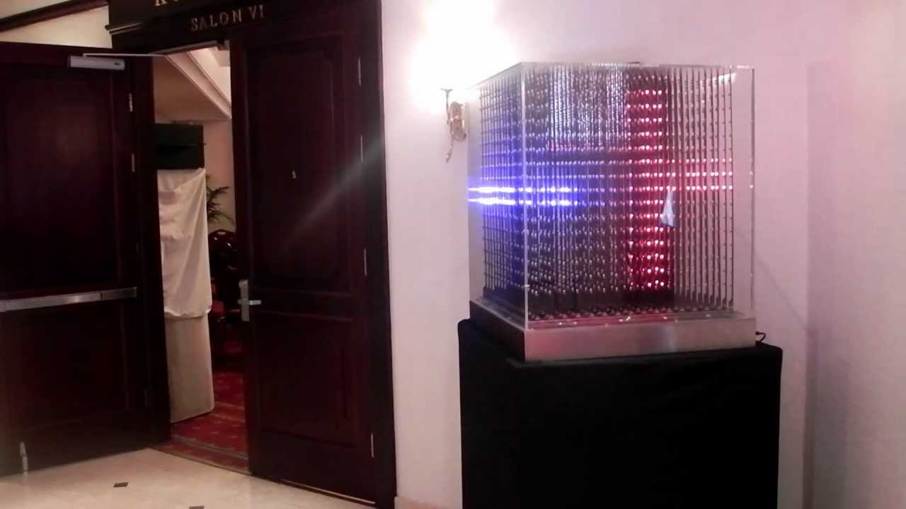 3D led куб 23/05/2012 Марриотт Грандъ отель - YouTube