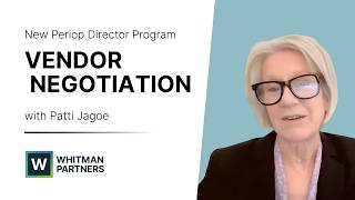 Vendor Contract Negotiation for Directors of Surgical Services with Patti Jagoe