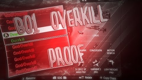 Bo1 Overkill/Godmode Proof!
