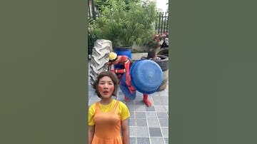 Death and Spiderman join the squid game #squidgame #spiderman #death #squidgame2 #shorts #funny