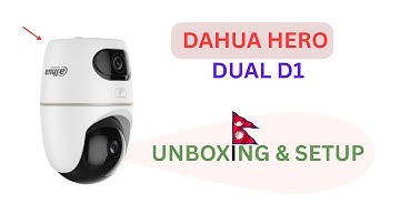 Dahua Hero dual d1 unboxing and setup in nepali