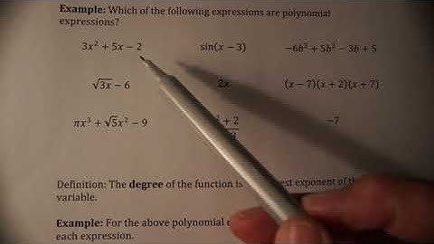Introduction to Polynomial Functions (Advanced Functions 4U - MHF4U)