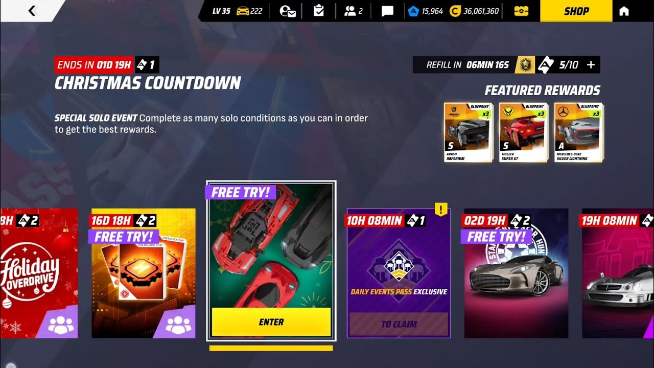 ASPHALT LEGENDS UNITE! CHRISTMAS COUNTDOWN PART 5 ! 