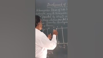 Develop of Triangular Prism #youtubeshorts #engineeringdrawing #shortsfeed