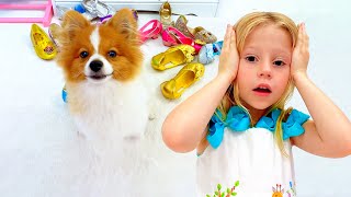 Nastya and Stacy exchanged their pets - Pets story for kids by Like Nastya GB 273,048 views 2 months ago 12 minutes, 35 seconds