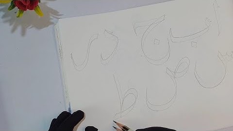 How to write basic Arabic alphabets with Double pencil || Arabic calligraphy for beginners
