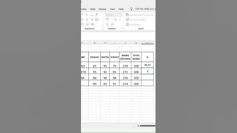 How to use percentage formula in excel #exceltech