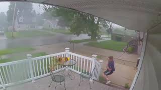 'Thank You God': Young Man Narrowly Escapes Being Hit by Falling Tree