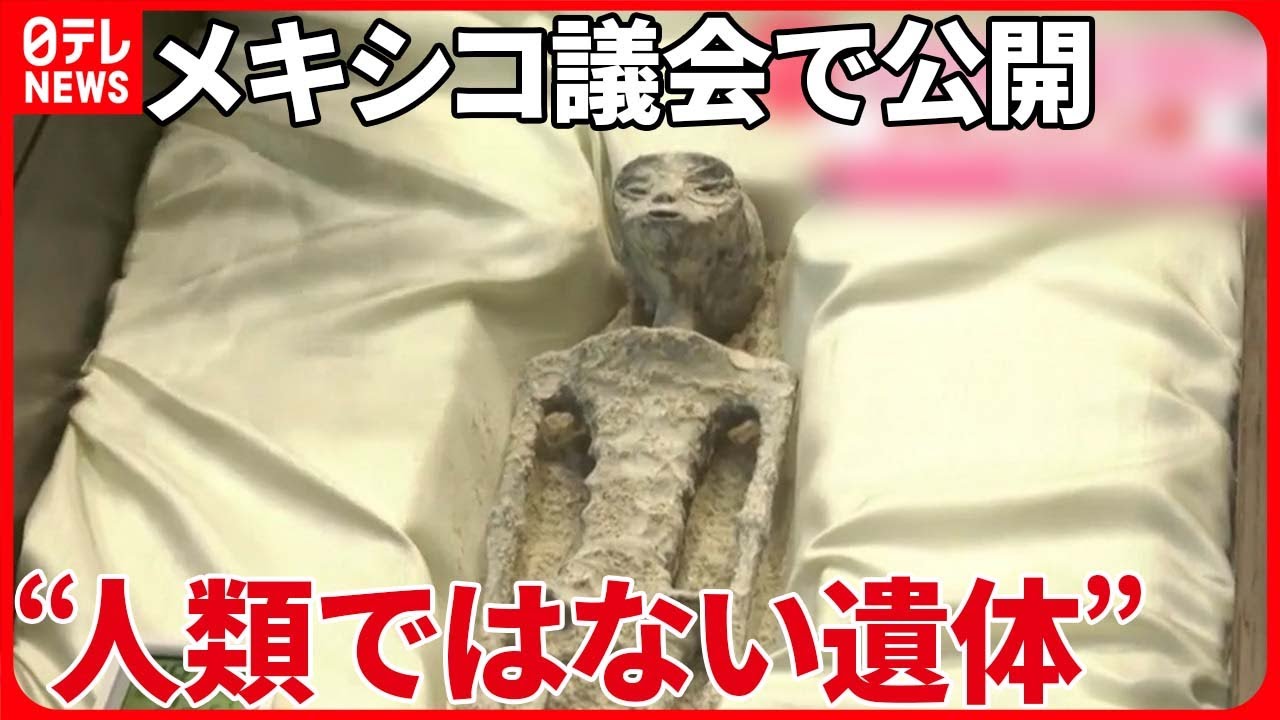 宇宙人？】メキシコ議会で“人類ではない遺体”を公開 「UFO」について