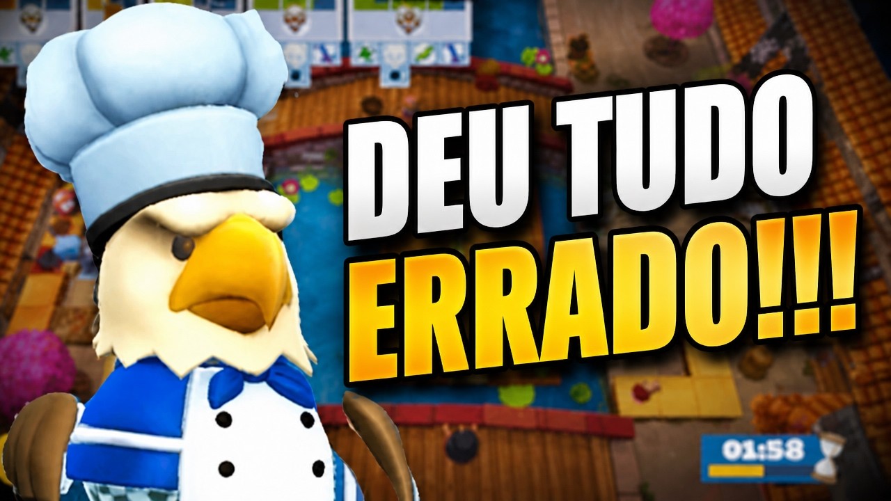 O que acontece quando 4 amigos jogam overcooked?