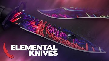 The Elemental Knives Hyper Beast Collection | Real CS:GO Knives Case Opening