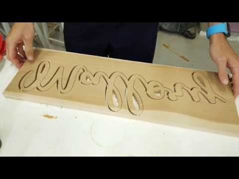 Beginner CNC Project - Script Name in Vcarve