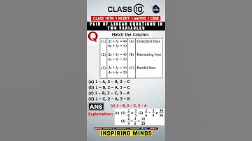 Linear Equations in two variables MCQ  l Class 10 Maths MCQ l Maths  #youtubeshorts #shorts #maths