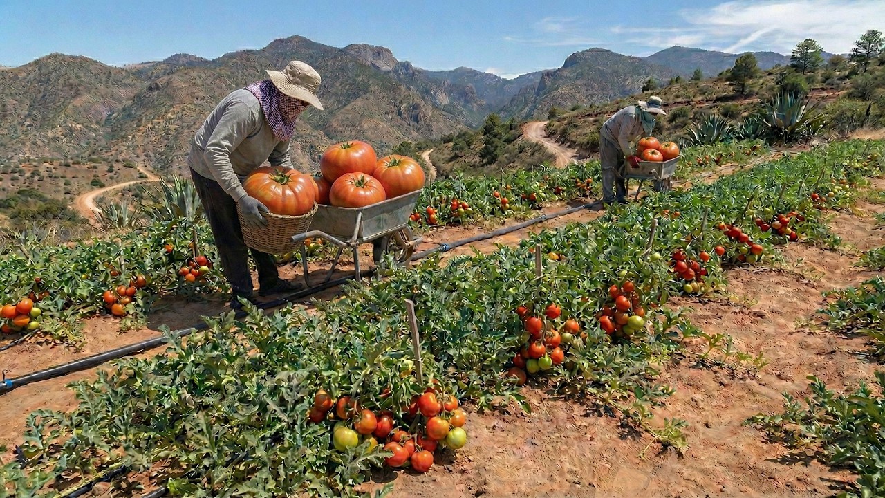 Plantaron tomates en las montañas de México y los resultados fueron sorprendentes