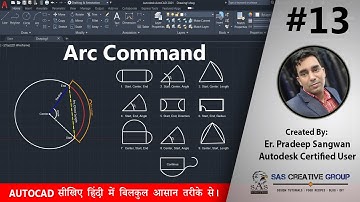 AutoCAD Tutorials: 13 AutoCAD Arc Command | Hindi/Urdu | #Autocad 2021-25 | Draw Arc #autocad #cad