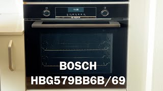 How to set the timer on a Bosch oven HBG579BB6B/69