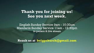 BOLGPC English Service  9 am