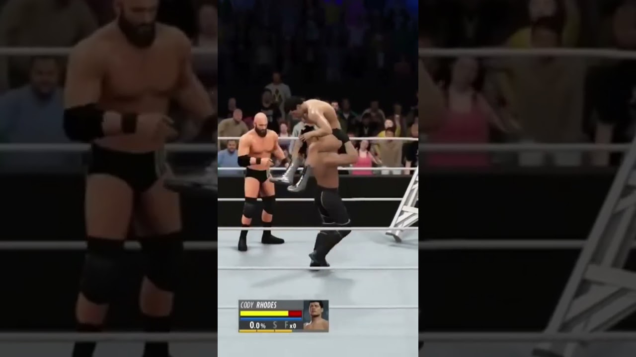 WWE 2K16 buckle bomb with a ladder
