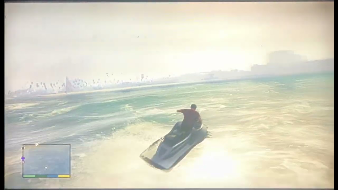 We Survived the Ocean in a Tiny Boat! 🌊🚤#gta #art 