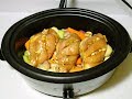 Slow Cooker Chicken Recipe I Poulet a la Mijoteuse