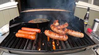Beer Boiled Brats, Grilled!