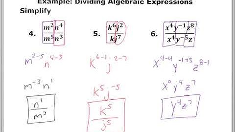 7.4 Division Properties of Exponents Lesson Video