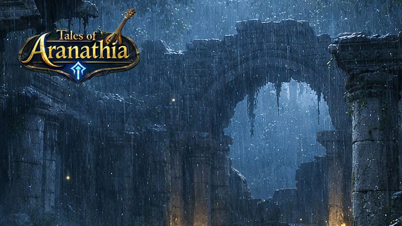 Ancient Temple Rain 🌧️ Deep Sleep Music & Rain Sounds for Relaxation