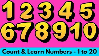 Learn Numbers & Names 1 to 20 Count Read Write l Sing Along and Learn Number Names 1 - 20 #numbers