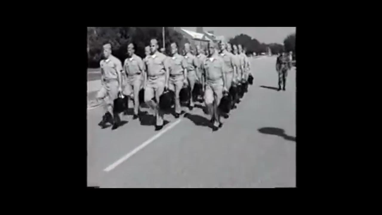 Drill instructor gysgt crouch marching navy ocs 12 98 to chow form