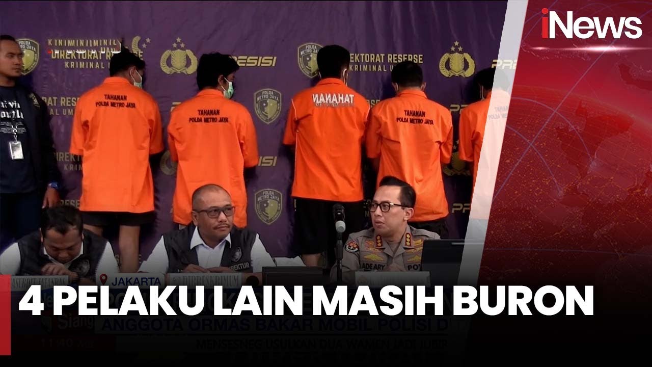 Polis Tangkap Anggota Ormas Pelaku Pembakaran Mobil Polisi di Depok | iNews Siang | 22/04