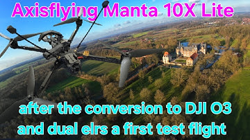 FPV Drone Long Range Flight - Axisflying Manta 10X Lite - Dji Action 4 - first test flight ##sendit