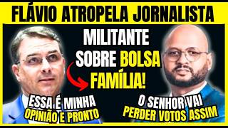 💥VIRALIZOU! FLÁVIO BOLSONARO RESPONDE A JORNALISTA SOBRE BOLSA FAMÍLIA E O CLIMA ESQUENTA!