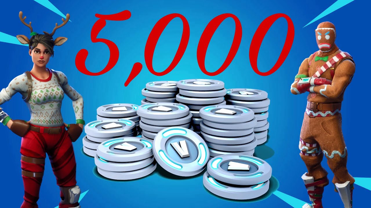 Christmas 5,000 V-BUCK SHOPPING SPREE! - YouTube