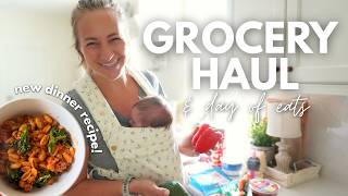 What I eat in a Day, Grocery Haul, & a new dinner recipe!