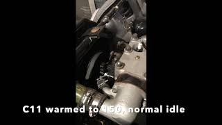 C11 C17 engine audio tests